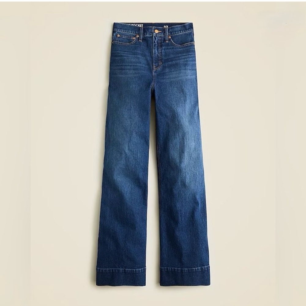 J. Crew High Rise Wide Leg Denim Trouser 2025 | Size 23 - fit like size 25